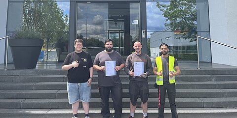 Coroplast Group apprentices with final certificate