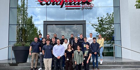 he new Coroplast Group apprentices and the two instructors