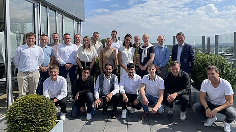 All participating apprentices, the jury members and instructors at the Azubi-Pitch 2023