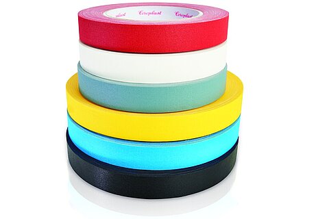 Stack with Adhesive Tapes Rolls
