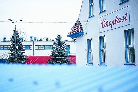 Building in Dylaki, Poland