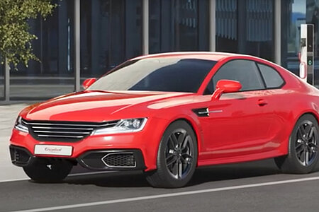 Symbolic image of a red car