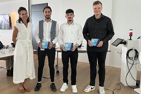 First-place team at the 2023 apprentice pitch