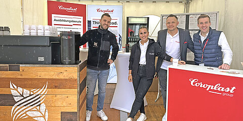 Recruiting team at the Coroplast Group pavilion