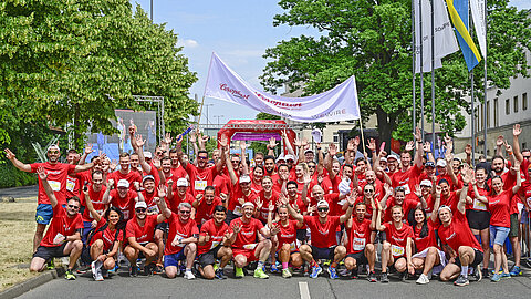 Gruppenfoto des Coroplast-Teams